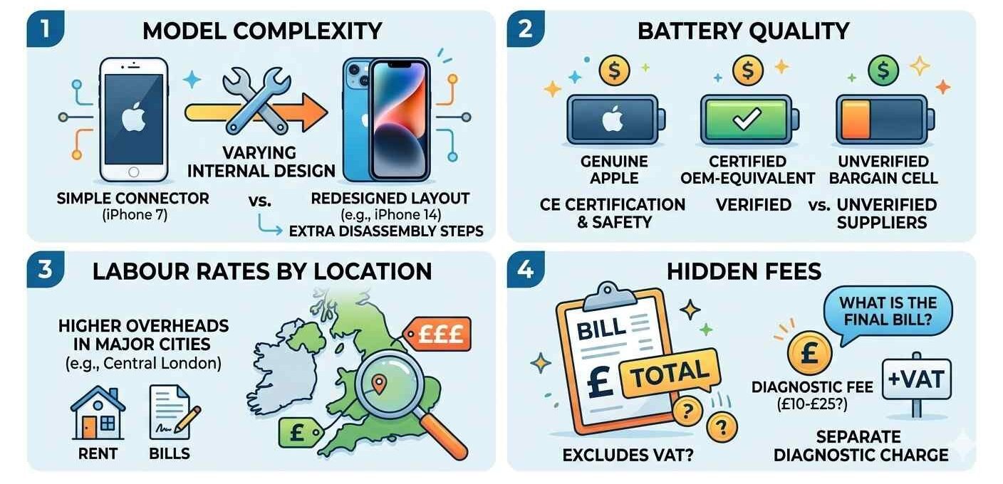 iPhone Battery Replacement Price UK