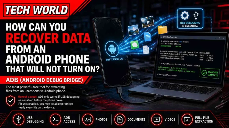 Recover Data from an Android Phone That Will Not Turn On